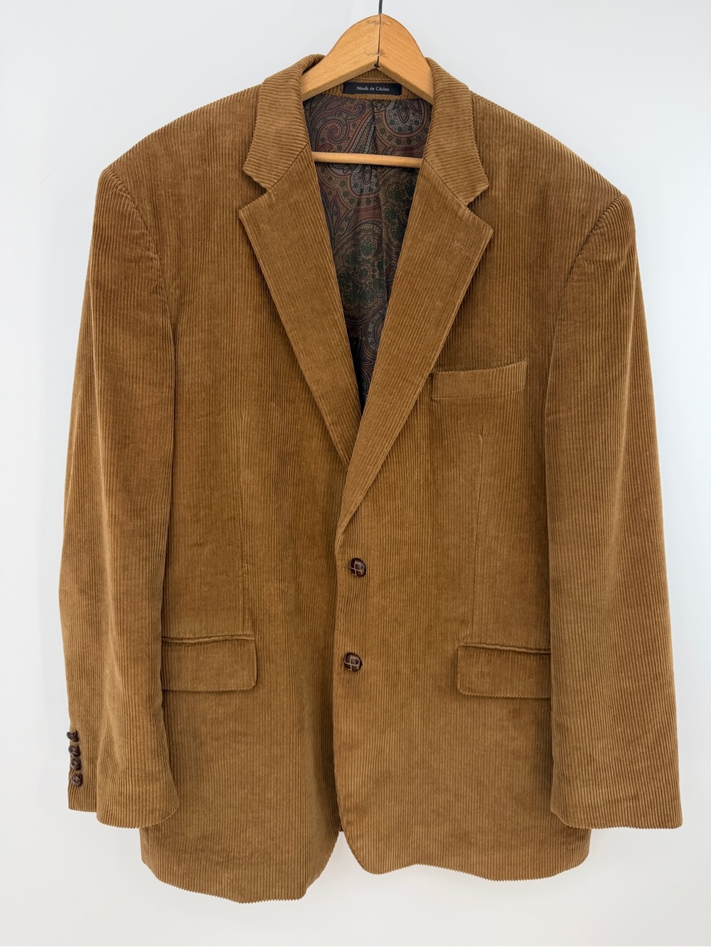 Lauren Ralph Lauren Camel Corduroy Blazer 44R